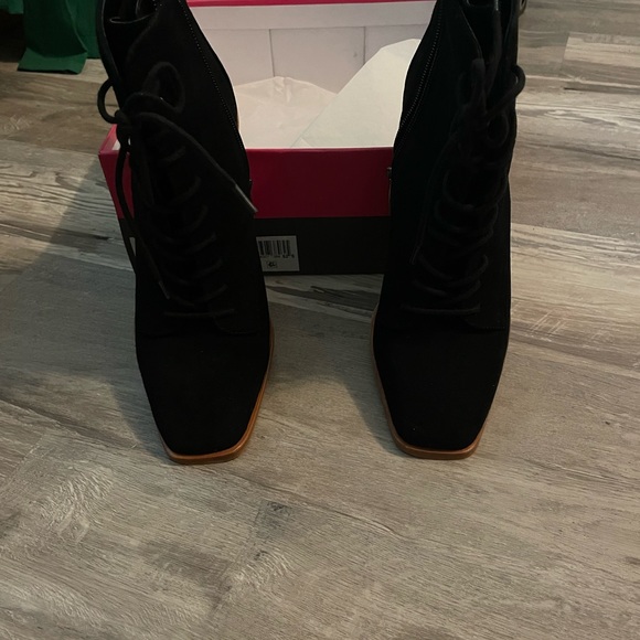 Black Suede Bootie - Picture 1 of 5